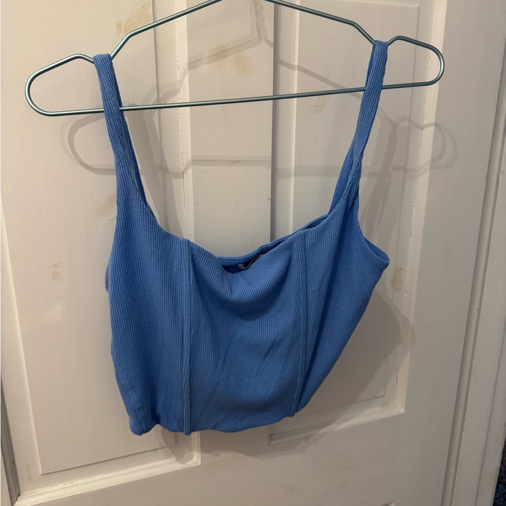 Blue Women's Boned/Corset Top